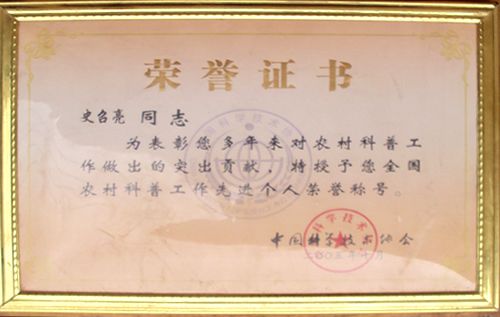 榮譽(yù)證書(shū)